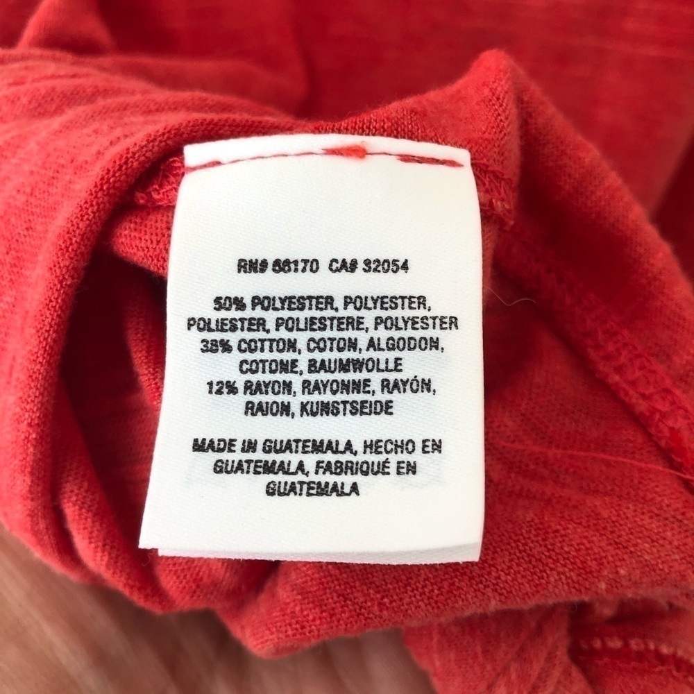 Maeve Anthropologie Tank Top XS Coral Red Side Tie Slub Knit Sleeveless - Picture 7 of 8